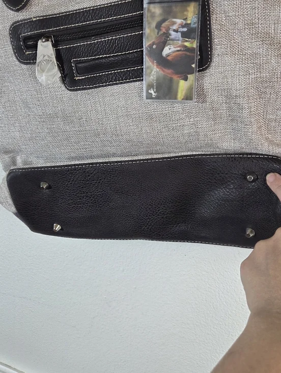 Montana West Horse Canvas Tote Bag NWT Laurie Prindle Western Cowgirl Shoulder - Picture 12 of 15